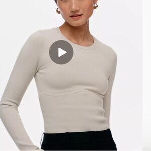 Babaton Refinery Sculpt Knit Shirt